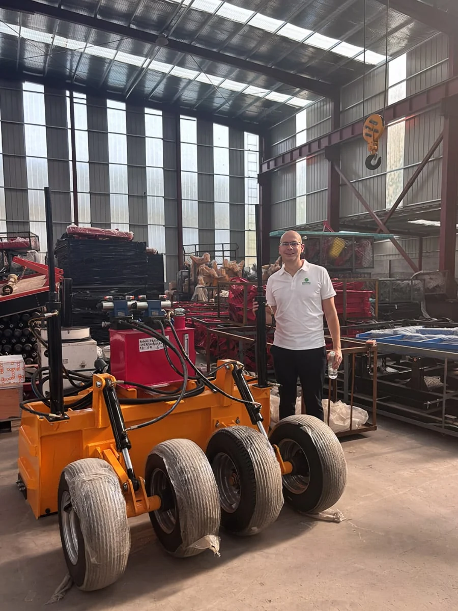 Lars Schalkers during a machinery inspection